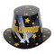 Beistle Club Pack of 25 Black Starry Night Hollywood Party Hi-Hats